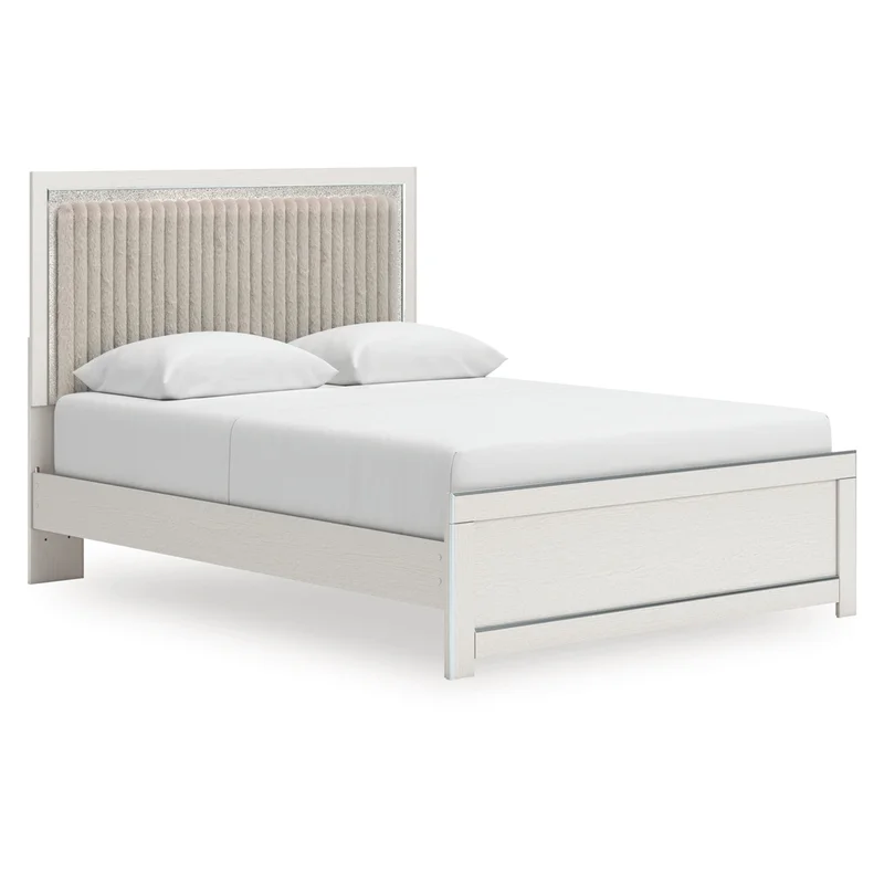 Birmonton Queen Upholstered Panel Platform Bed