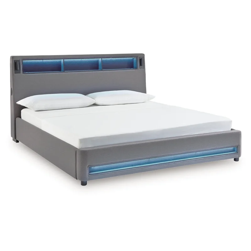 Cayberry King Upholstered Bed