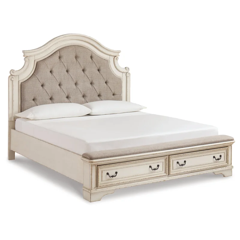 Realyn King Upholstered Storage Bed