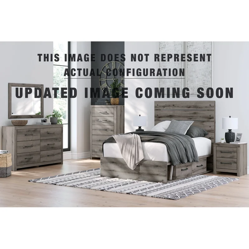 Urbanoore Queen Panel Bed with Storage