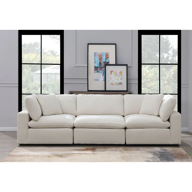 Cloud 9 Sectional 3 PC Garrison Cotton