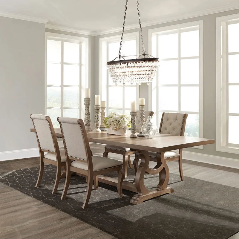 Brockway Extension Leaf Dining Set Barley Brown