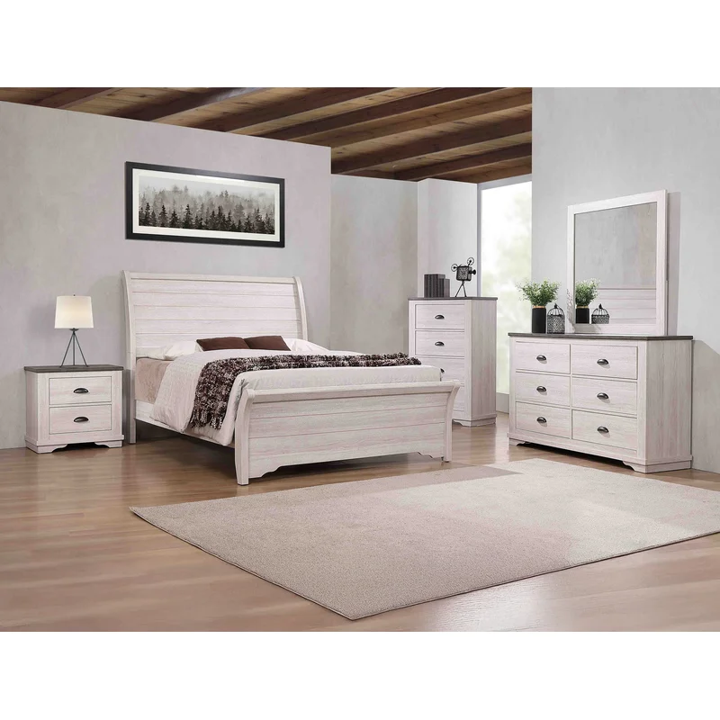 Coralee Dresser Mirror Chalk/Grey