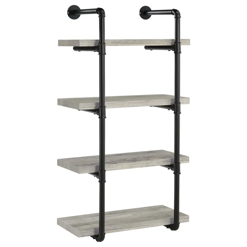 Elmcrest 24-inch 4-shelf Wall Bookshelf Driftwood