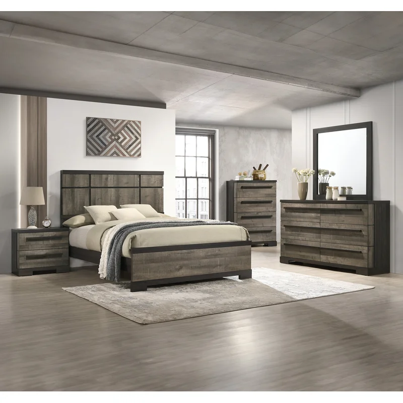Remington Dresser Mirror Gray/Ebony