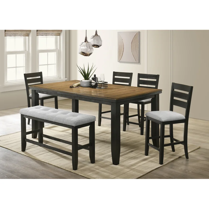 Bardstown Counter Height Table Wheat Charcoal