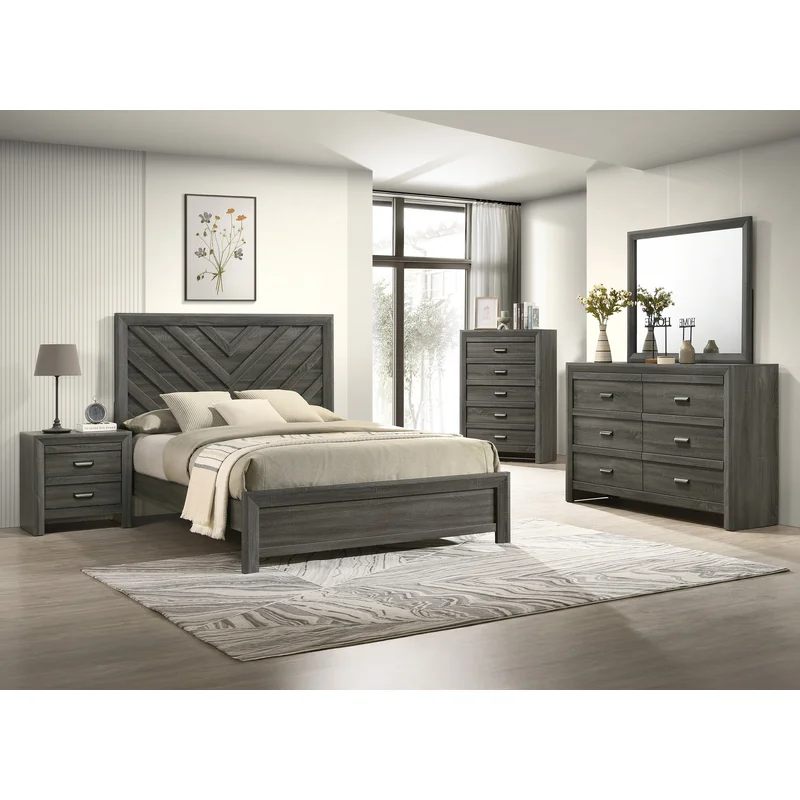 Valor Night Stand-Grey