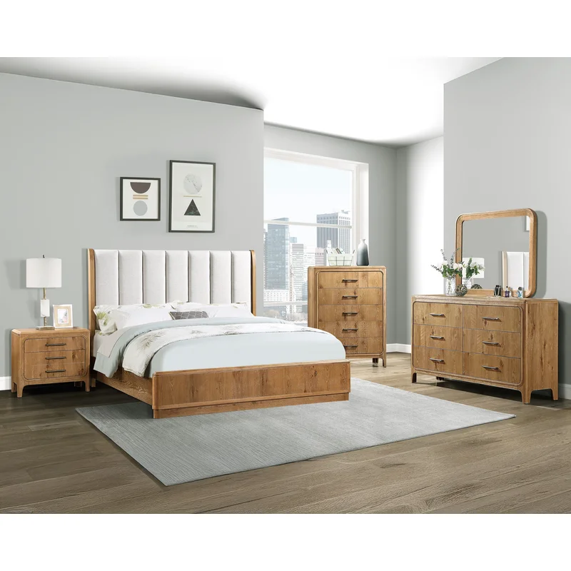 Westcott Bed Cerused Natural