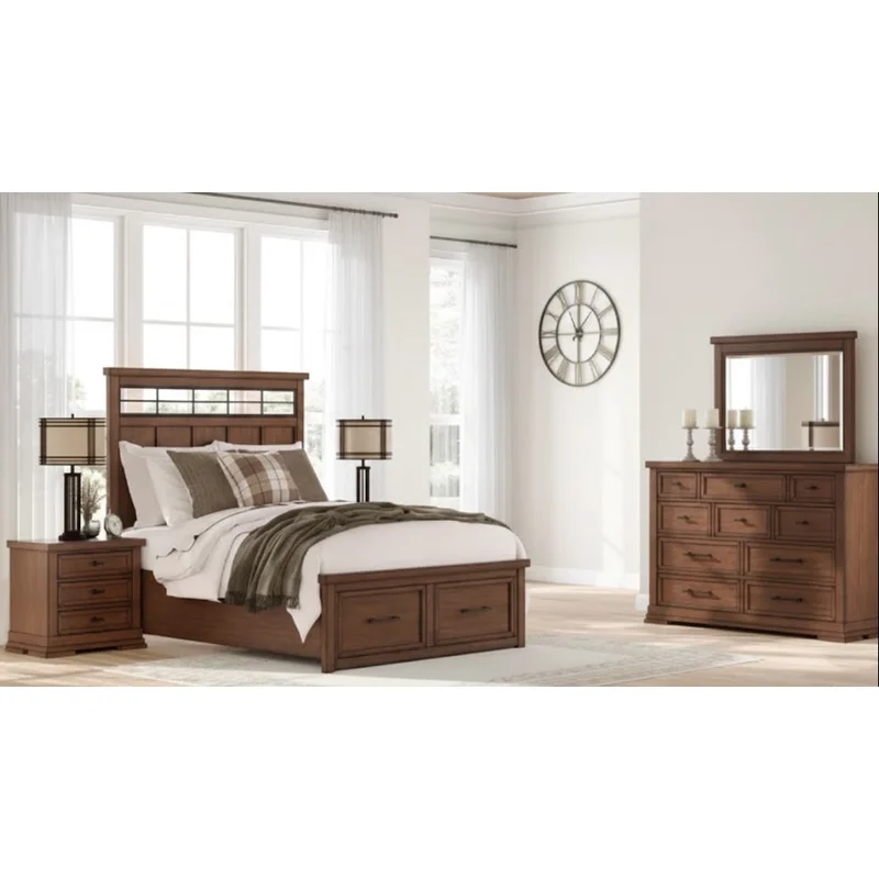 Taffenbrook Queen Panel Storage Bed 4PC Set