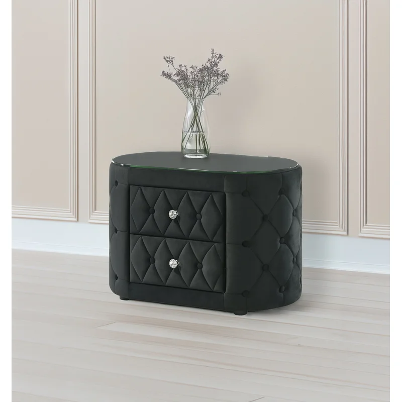 Voltare Night Stand Black
