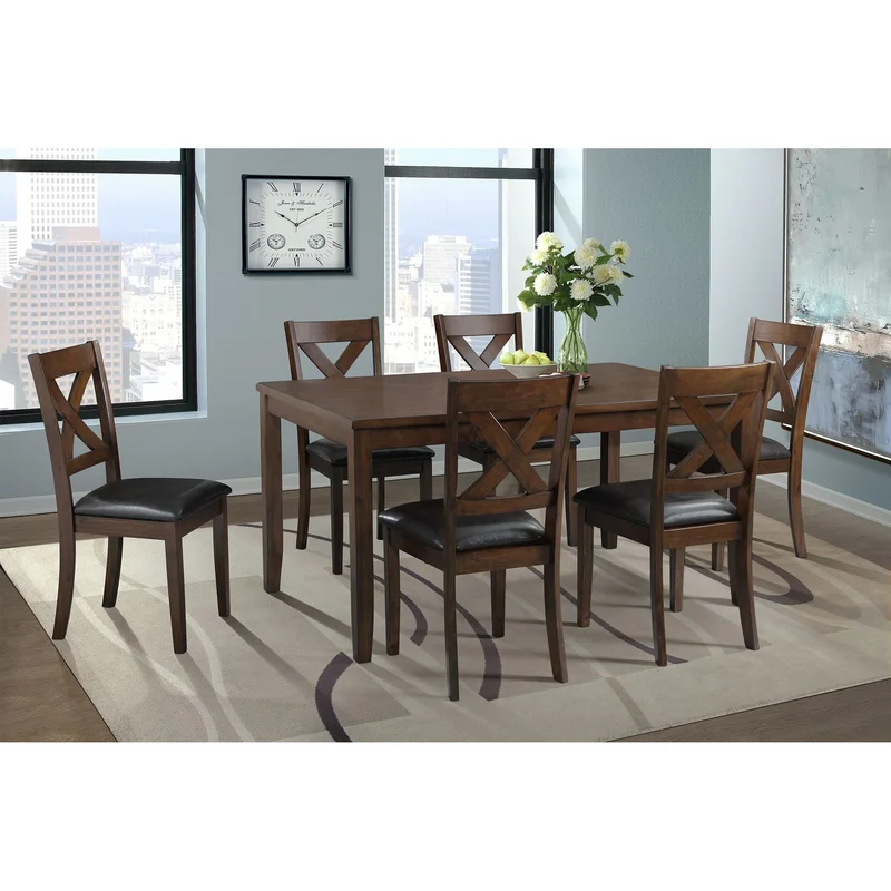 Alex 60" 7Pcs Dining Set