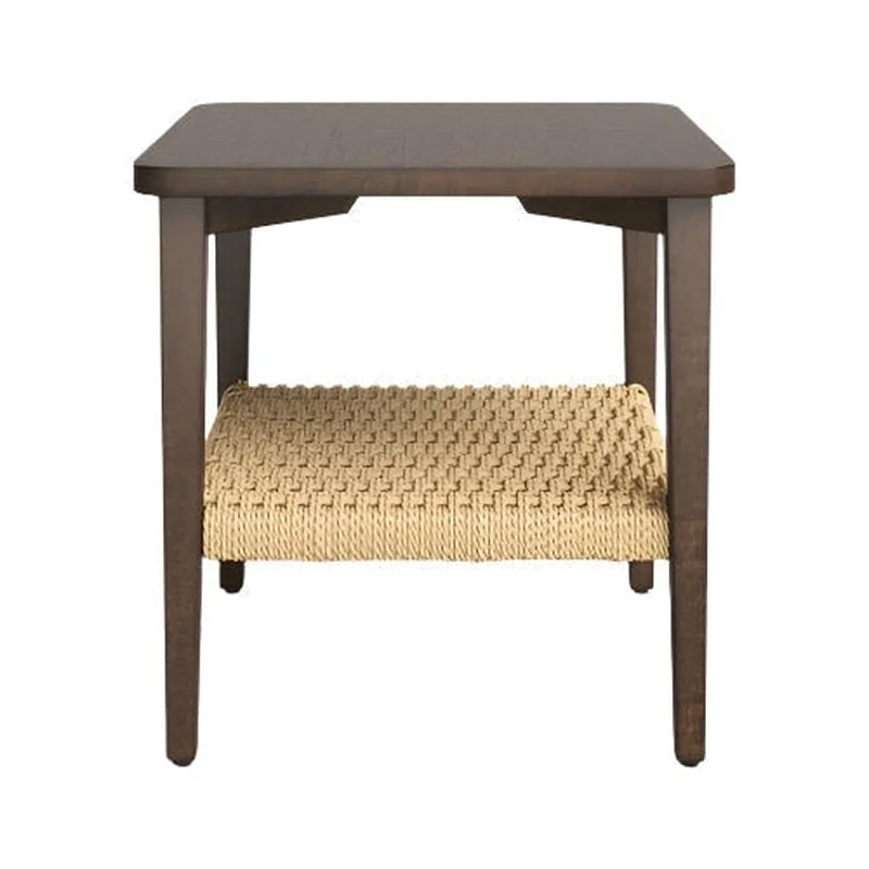 Loparasi Nightstand Medium Brown With Papercord