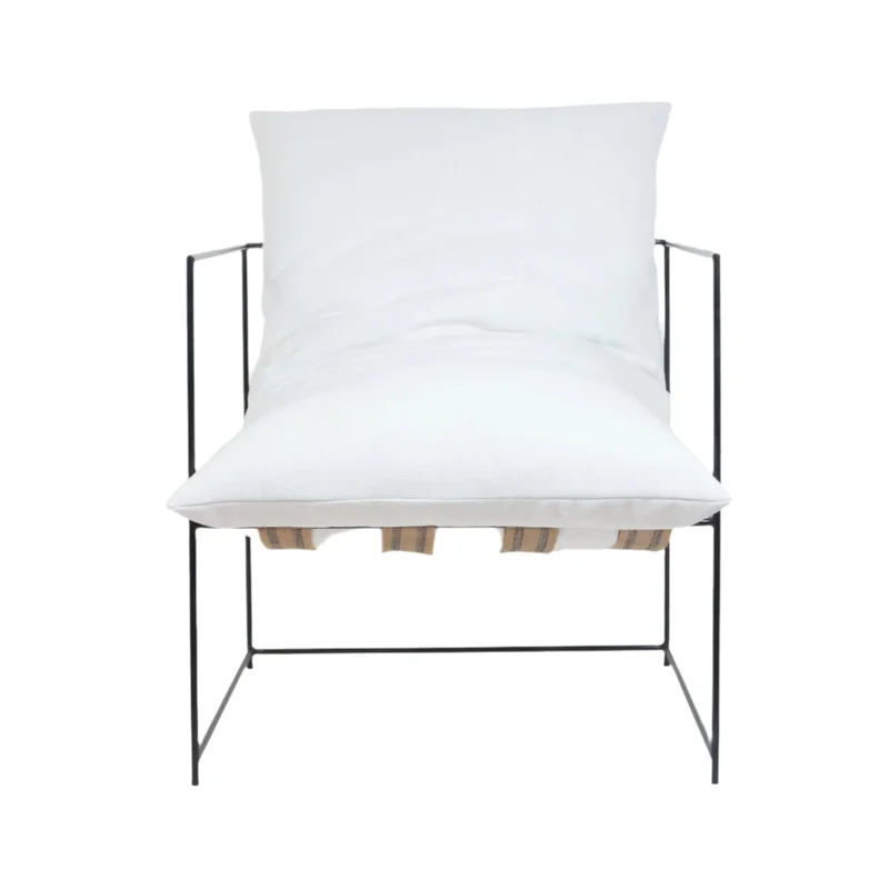 Pavillion Chair in White Linen
