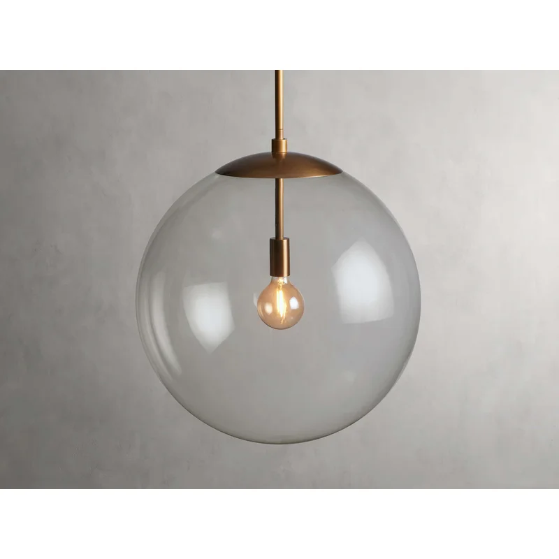 Wescott XL Globe Pendant with Rod