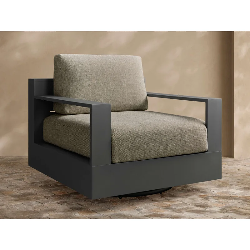 Bal Harbour Outdoor Aluminum Swivel Chair