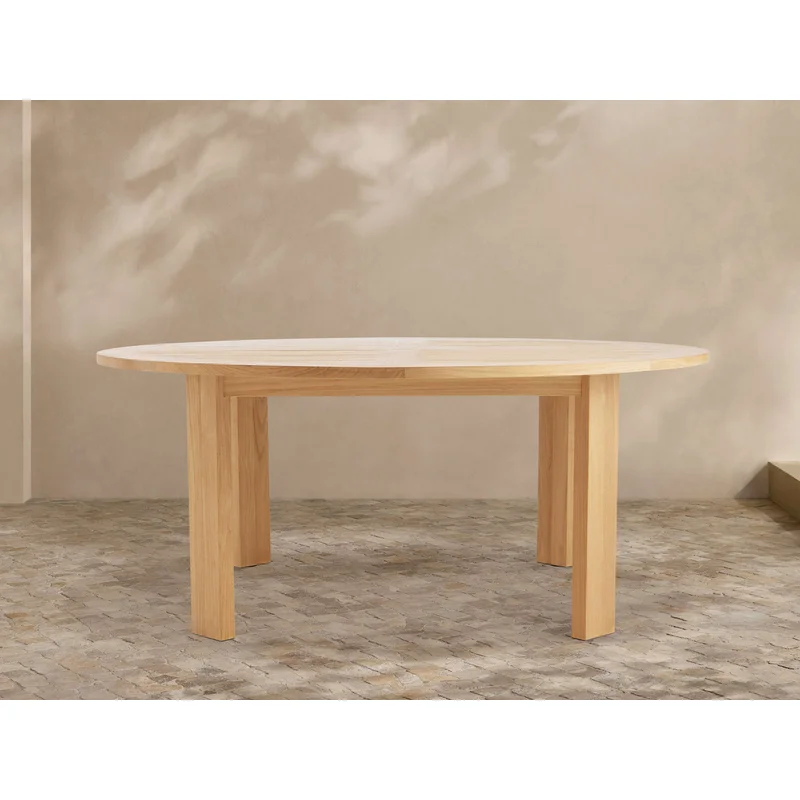 Bal Harbour Outdoor Teak Round Dining Table
