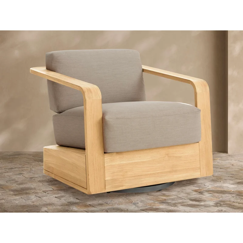 Sonoma Outdoor Teak Swivel Chair