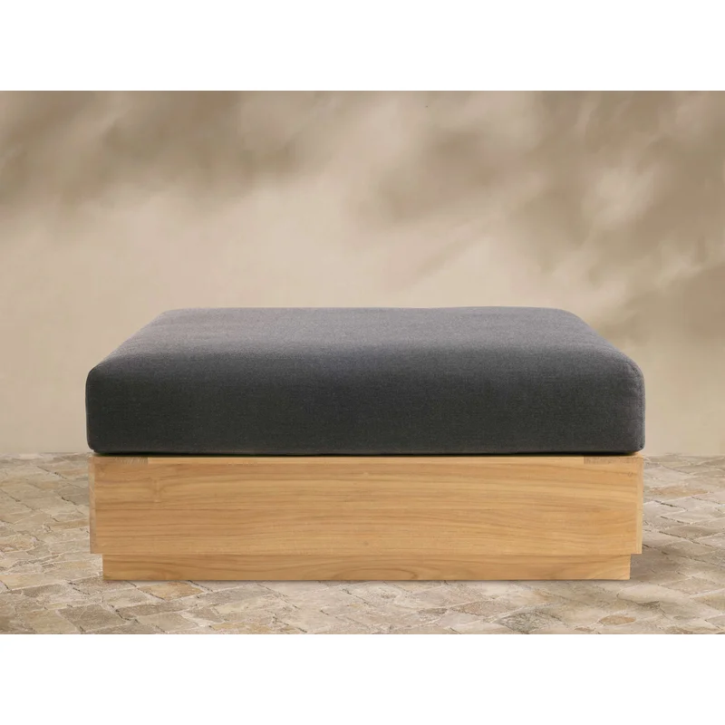 Bal Harbour Outdoor Teak Ottoman
