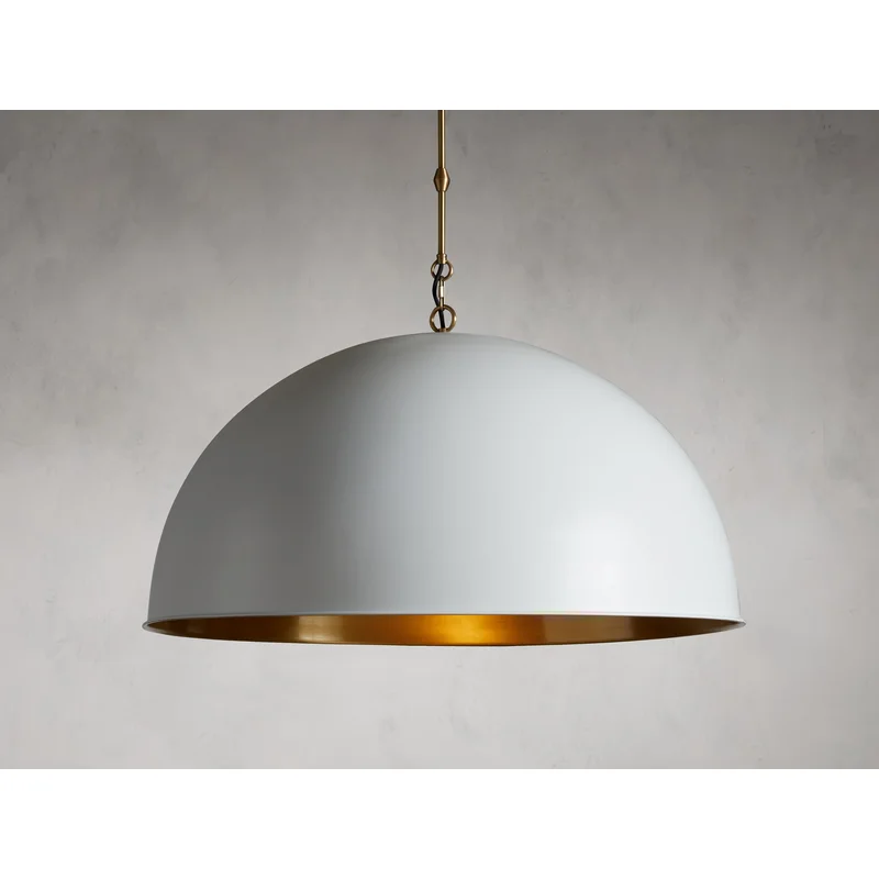 Watley Dome Pendant in White
