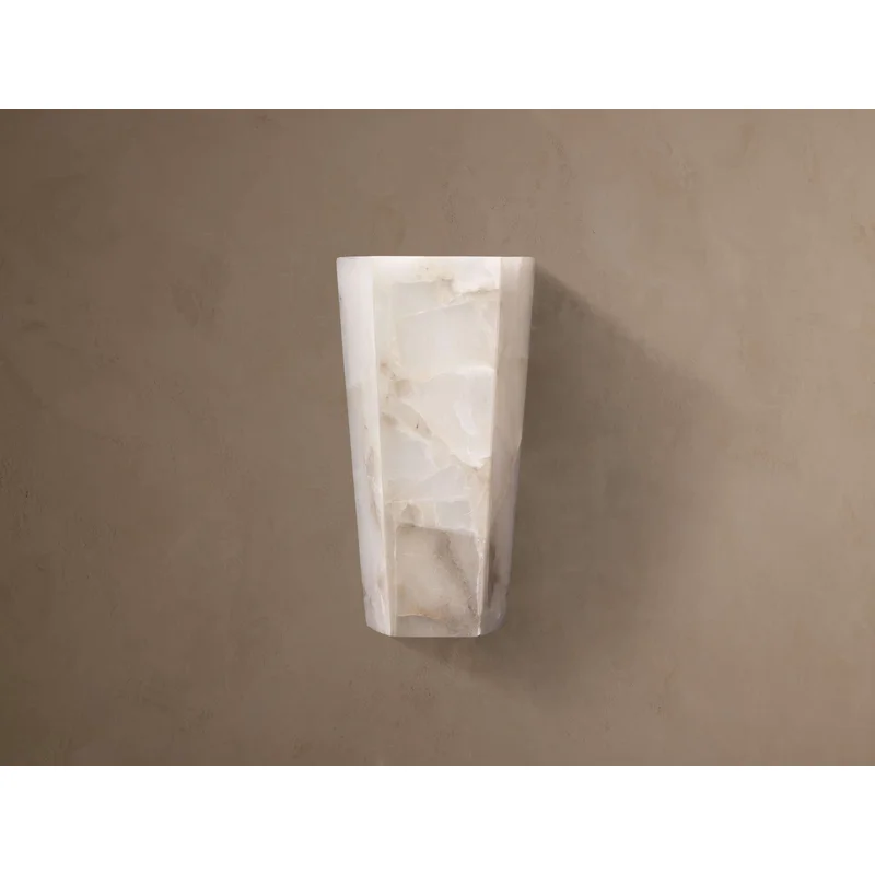 Alabaster Hexagonal Sconce