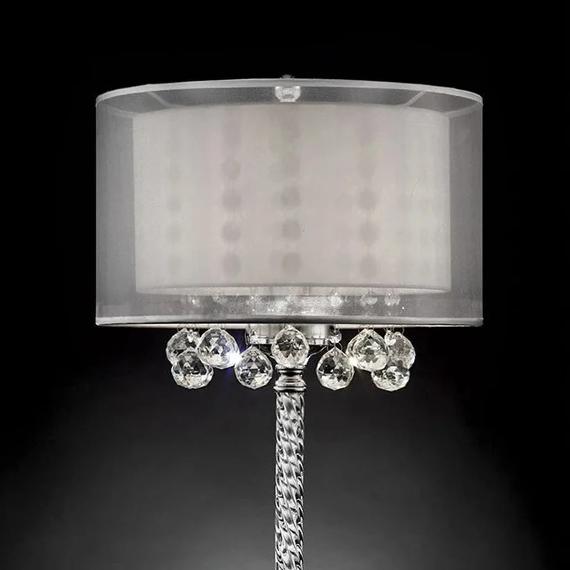 30"H Table Lamp Hanging Crystal