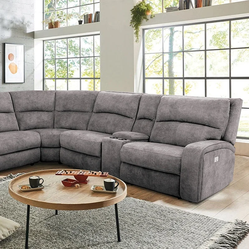 APOSTOLOS Power Sectional Light Gray