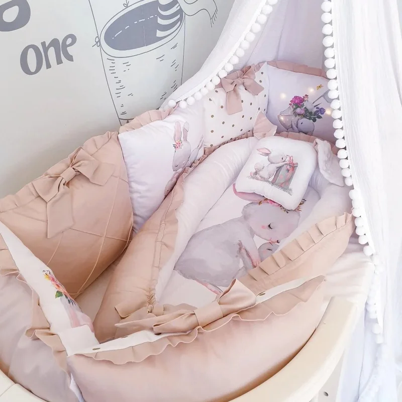 Baby nest "Cream bunnies"