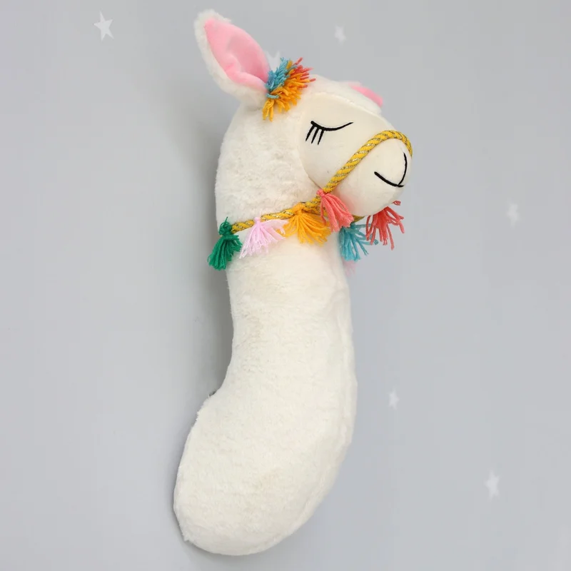 Llama Head Wall Mount Decor For kids Room Llama Wall Hanging Nursery Decor