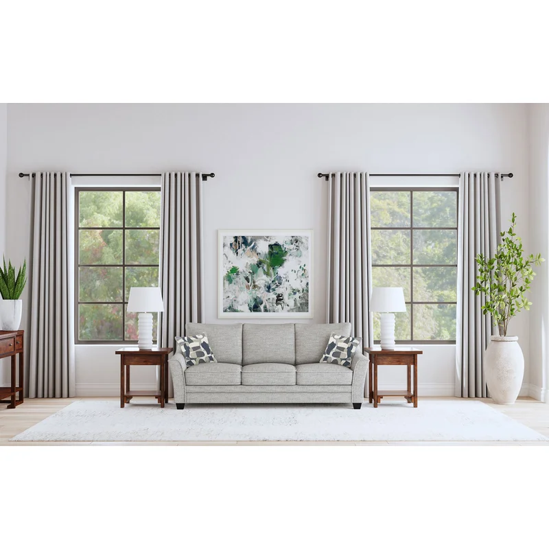 Tomkins Boucle Upholstered Sofa Light Grey