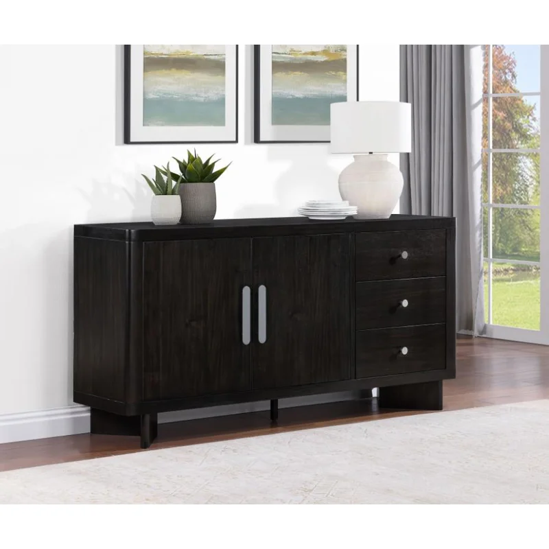 Hathaway 3-drawer Sideboard Buffet Cabinet Acacia Brown
