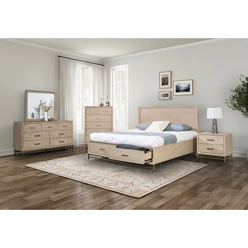 Sandnes Transitional 4-Piece King Bedroom Set