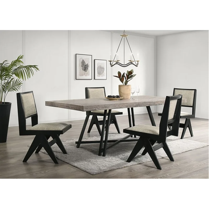 Tottenham 7-Piece Modern Industrial Dining Set