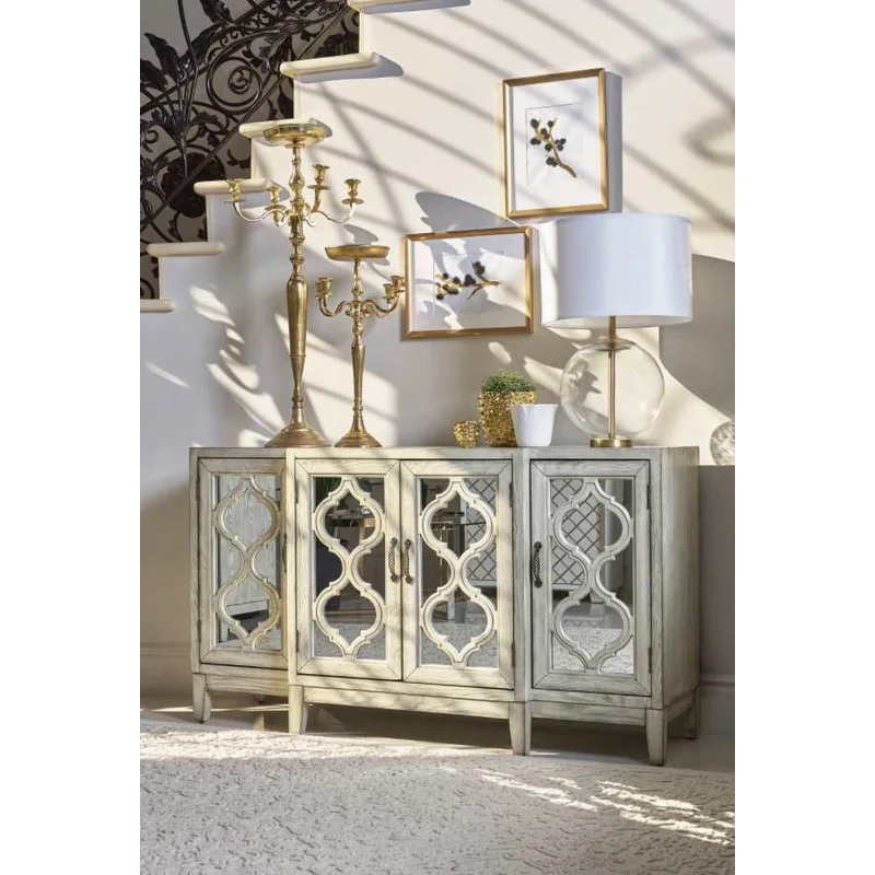 4-Door Accent Cabinet Antique White