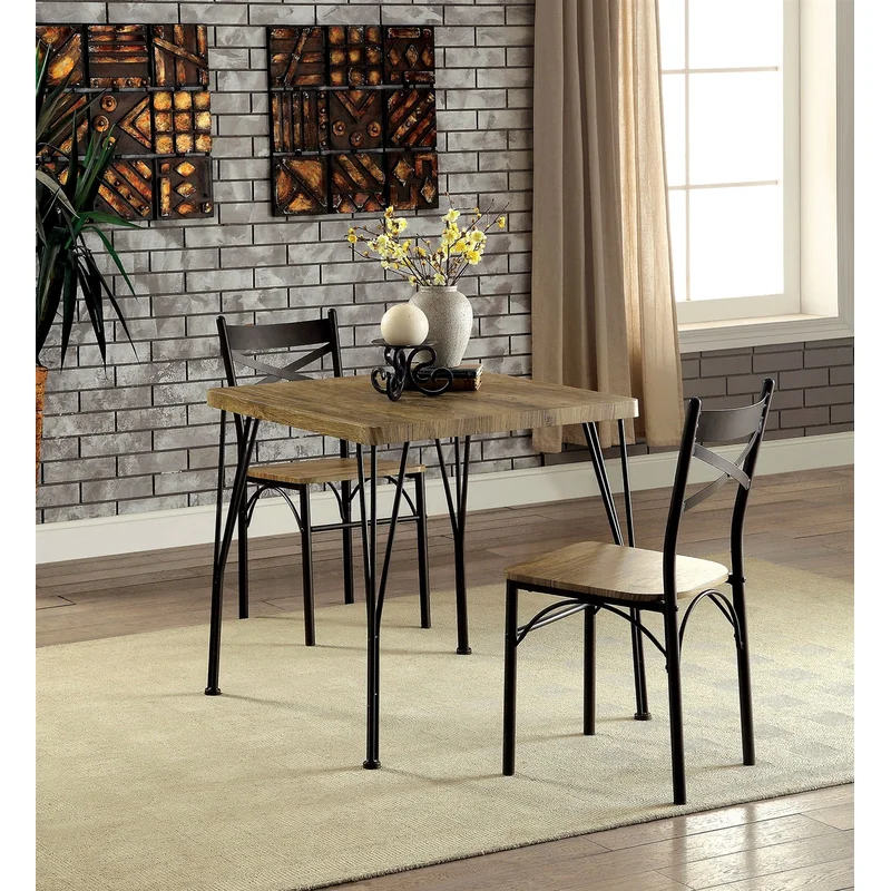 Banbury 3 Piece Rustic Industrial Dinette Set
