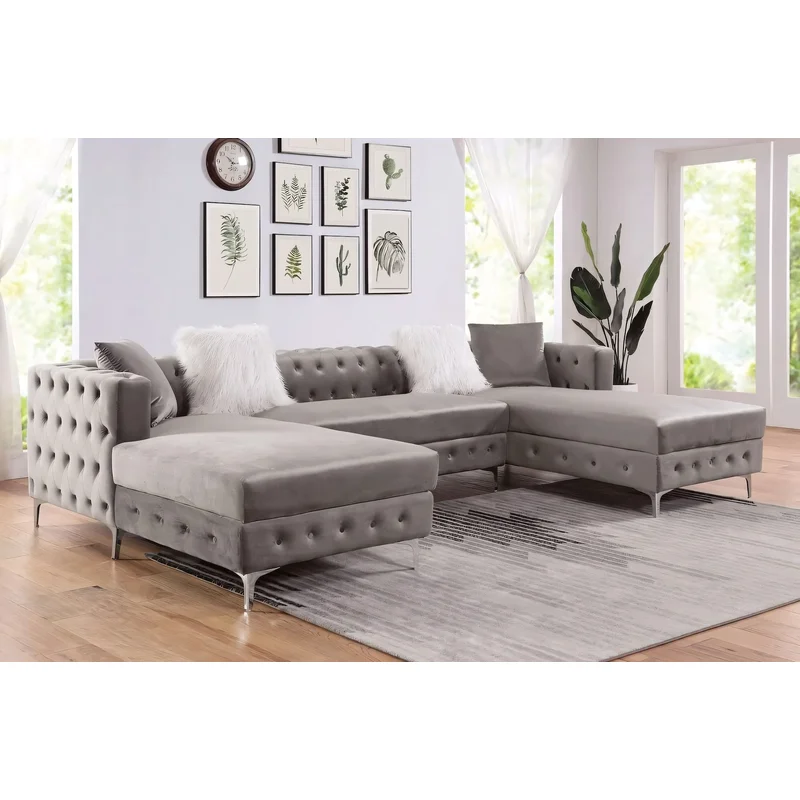 Ciabattoni Transitional Sectional in Gray