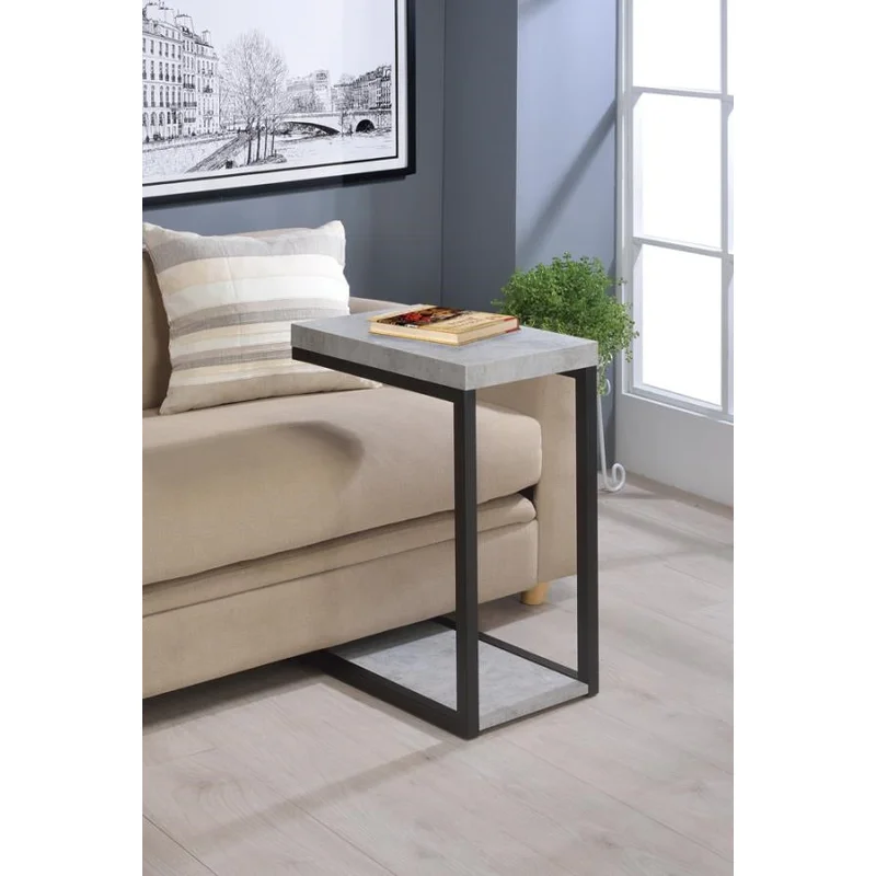 Expandable Top Accent Table Chestnut & Chrome