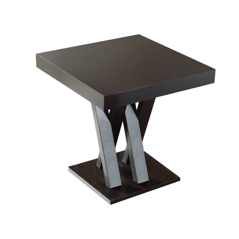 Lampton Cappuccino Finish Square Counter Height Table