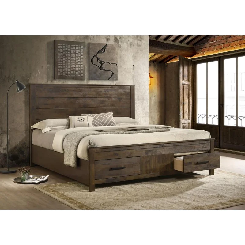 Woodmont Solid Wood King Storage Bed