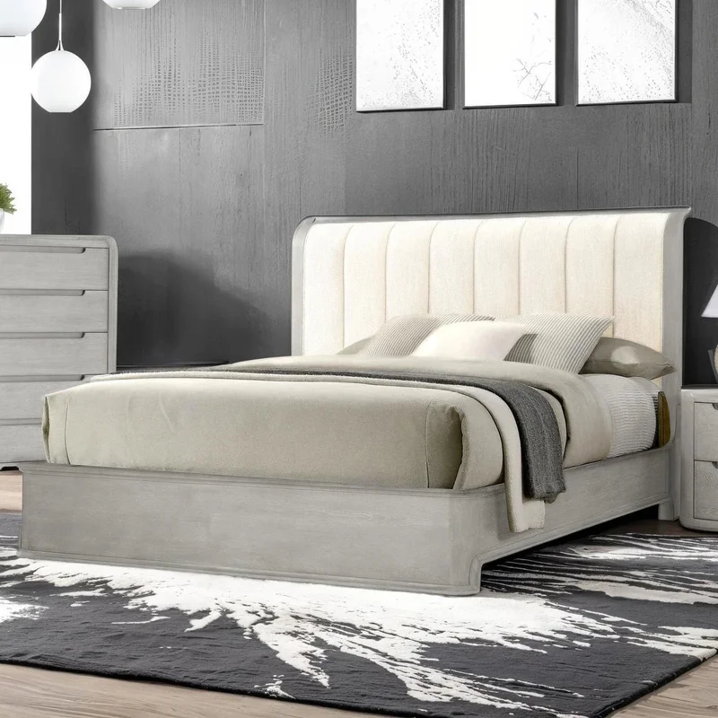 Osterley Modern King Bedroom Collection Light Gray