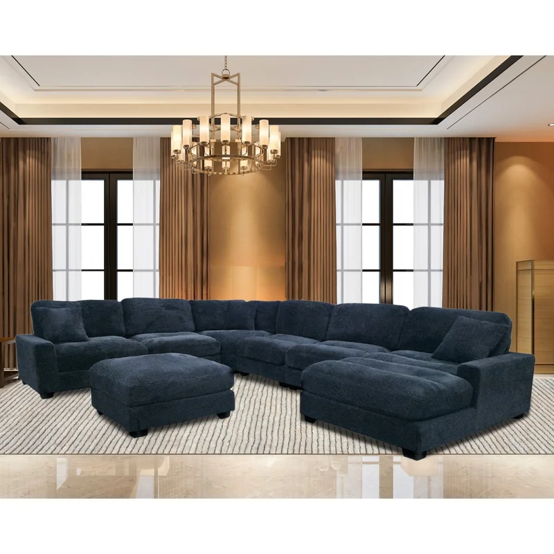 Arizona Black 7-Piece Modular Sectional