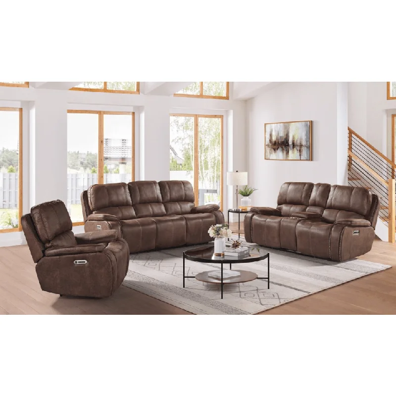 Atlantis Heritage Brown Power Motion Sofa