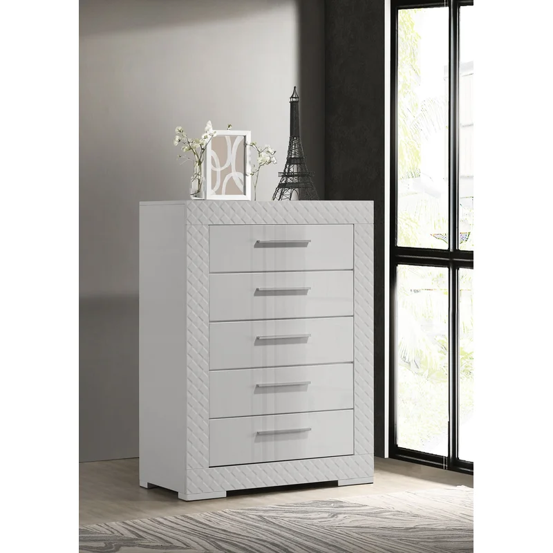 Ives Dresser Mirror White or Gray High Gloss