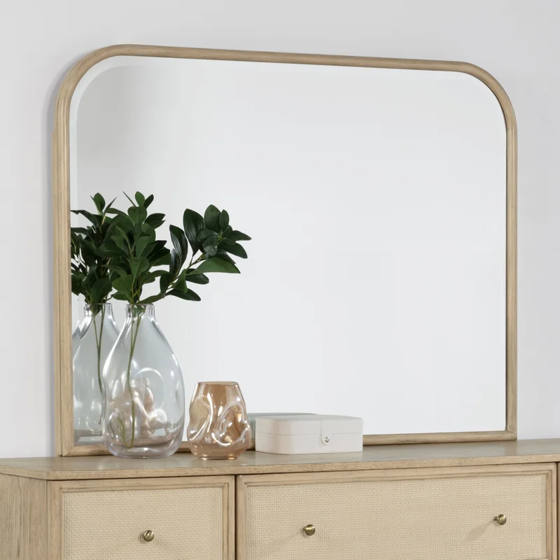 Kailani Dresser Mirror Beige Oak Finish