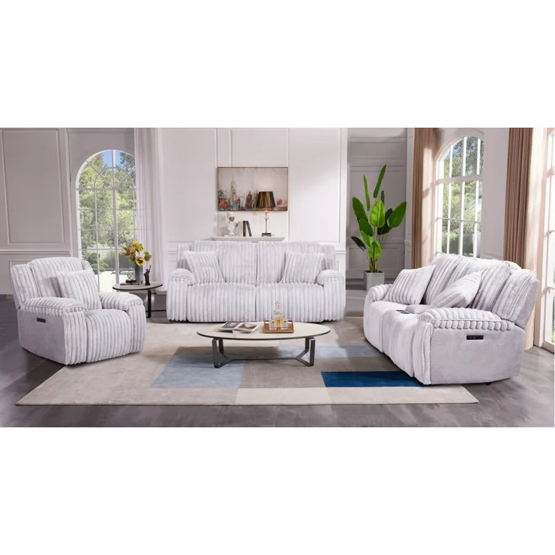 Presley Ultra Soft Minky Power Sofa