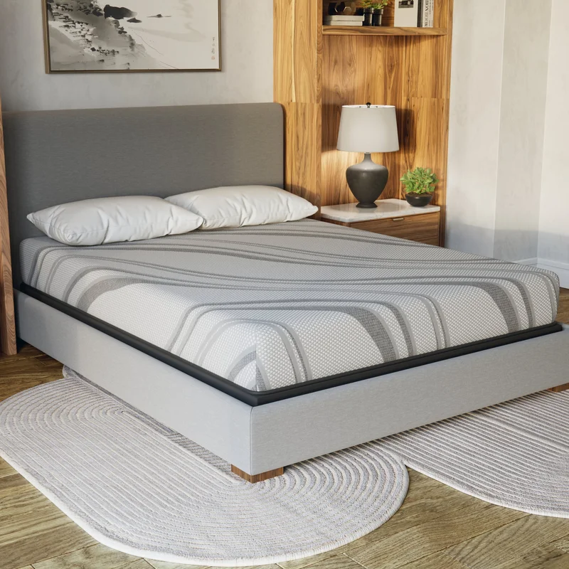 8" PRO GEL FOAM - FIRM (queen) - Gray
