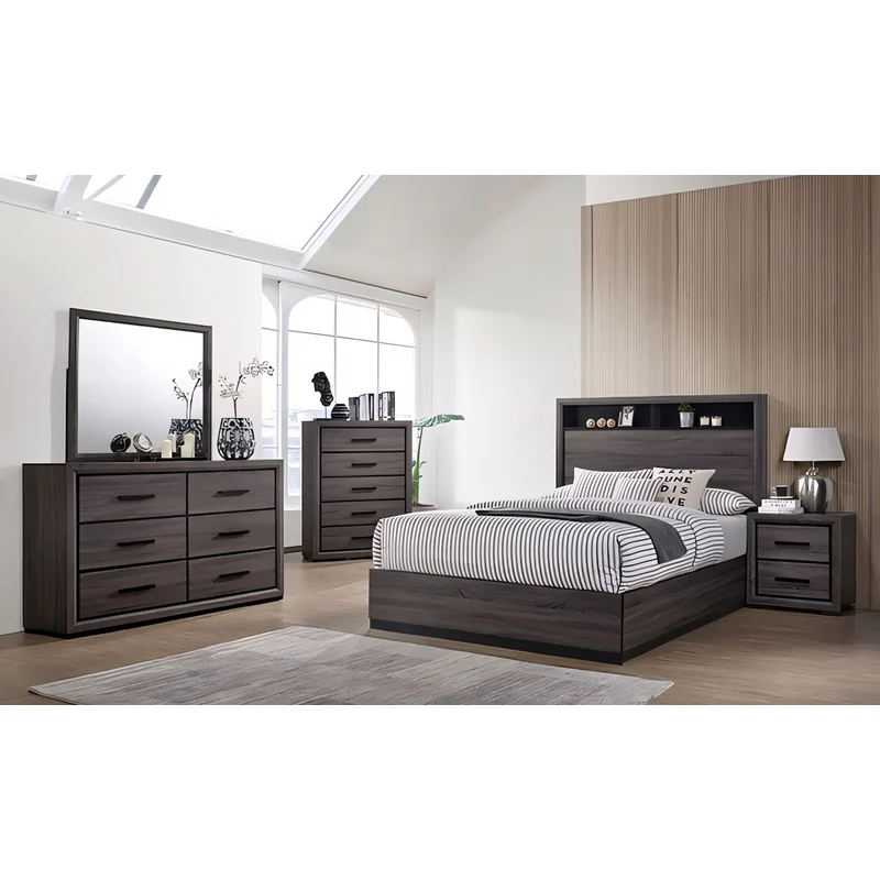 Conwy 4-Piece Queen Bedroom Set Gray