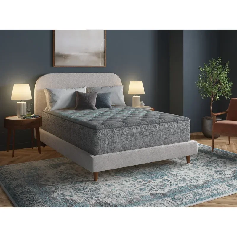 Restonic Comfort Care 13' Hybrid Mattress - Grey+blue