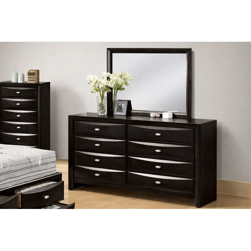 Zosimo Transitional Dresser Black
