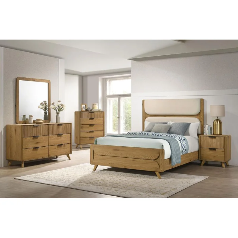 Bennett 5-piece Queen Bedroom Set Light Oak CREAM
