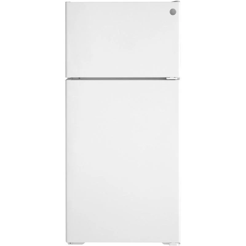 16.6 cu. ft. Top Freezer Refrigerator with recessed handle (GPE17CTNRWW)